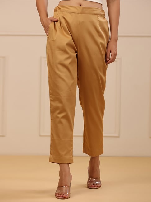 Amazon.com: ANACRO Pants for Women - Solid Seam Detail Skinny Pants (Color  : Mustard Yellow, Size : Small) : Clothing, Shoes & Jewelry