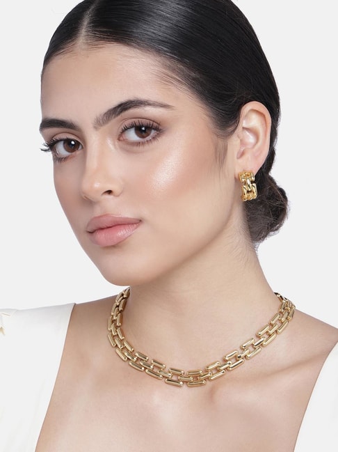 gold-chain-pendants-with-earrings-ring-and-bracelet (4) - FashionShala