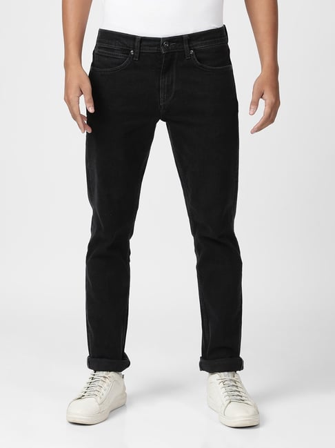 Lee Black Cotton Slim Fit Jeans