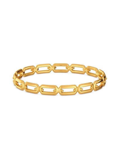 Buy Yellow Gold Bracelets & Bangles for Women by Melorra Online