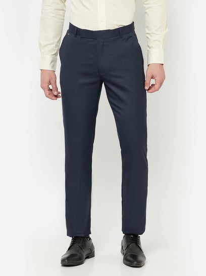 Buy Cantabil Men Grey Trousers Online