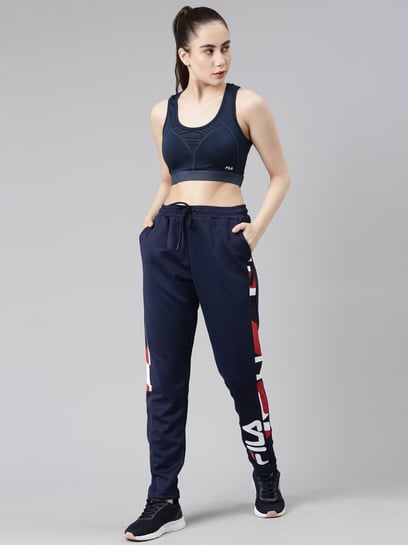 Buy Fila ANDY Blue Printed Track Pants for Women's Online @ Tata CLiQ