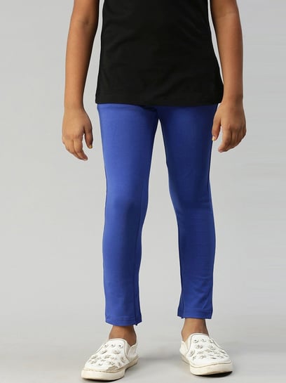 Girls royal blue on sale leggings