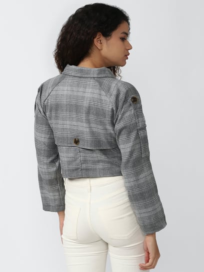 Grey Cropped Jacket