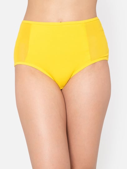Buy online Yellow Solid Hipster Panty from lingerie for Women by