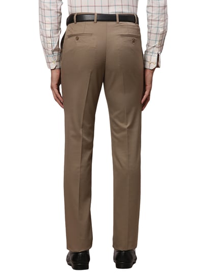 Buy Parx Men Green Woven Design Cotton Blend Flat-Front Pants Online at  Best Prices in India - JioMart.
