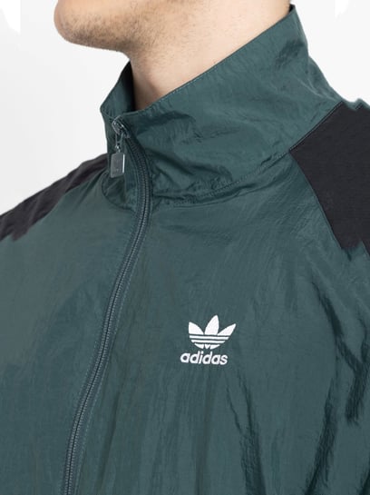 Adidas blue green & 2024 white lightweight track jacket