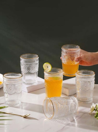 Juice Glasses - Buy Water Glasses Set Of 6 Online in India | Nestasia