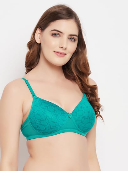 Rosaline by Zivame Green Non Wired Padded T-Shirt Bra