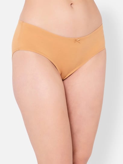 Clovia Orange Cotton Bikini Panty