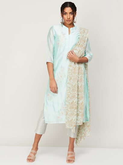 Buy Off White Kurta Suit Sets for Women by Melange by Lifestyle Online |  Ajio.com