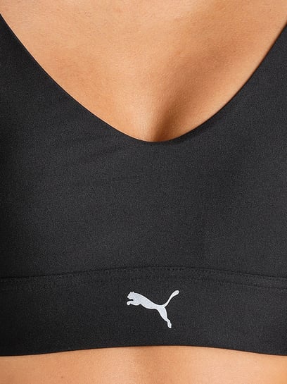 Buy Puma Black Blended Logo Print Performance Running Sports Bra for Women  Online @ Tata CLiQ