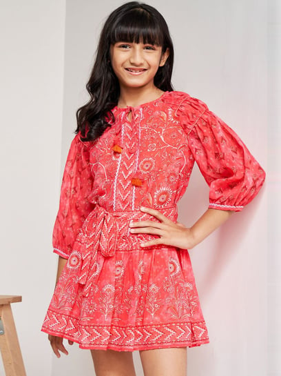 Henna print 2024 flippy dress