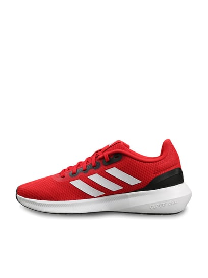 Red colour hot sale running shoes