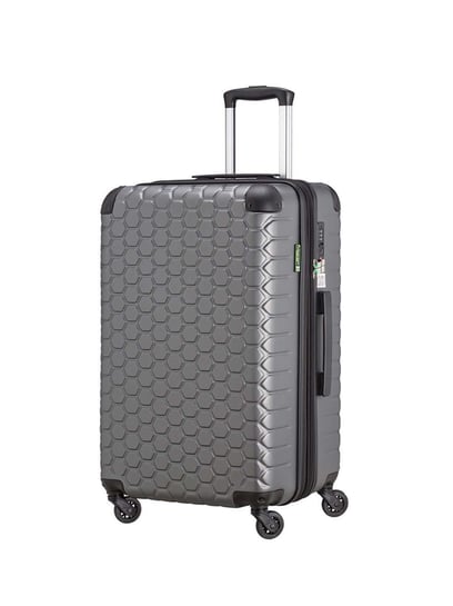 Buy Carpisa Gunmetal Rigid Gotech Green Medium Checked Luggage Online @  Tata CLiQ Luxury