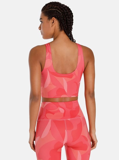 Puma STUDIO AOP Pink Printed Sports Bra