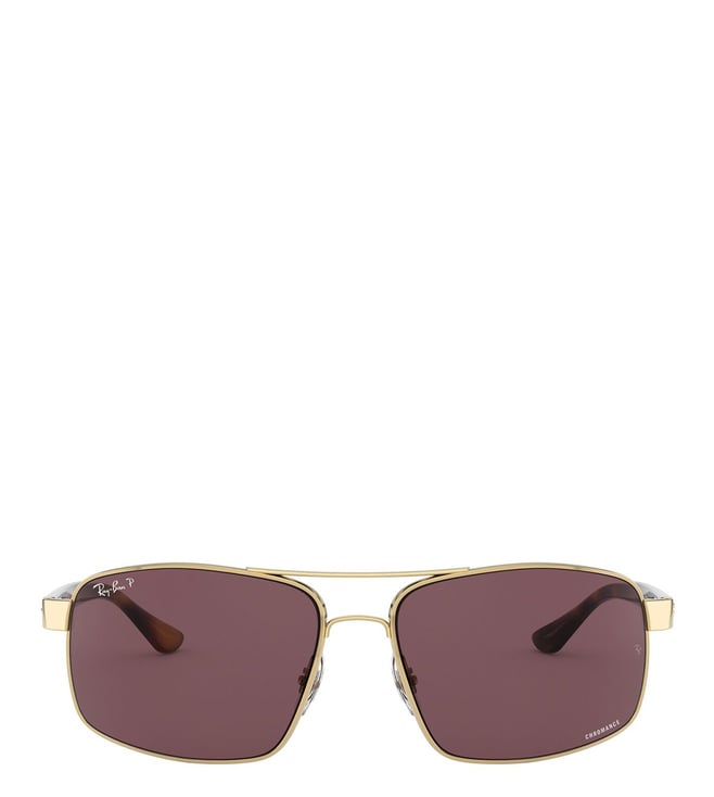 Buy Ray-Ban Purple Chromance Tech Rectangular Sunglasses for Men Online @  Tata CLiQ Luxury