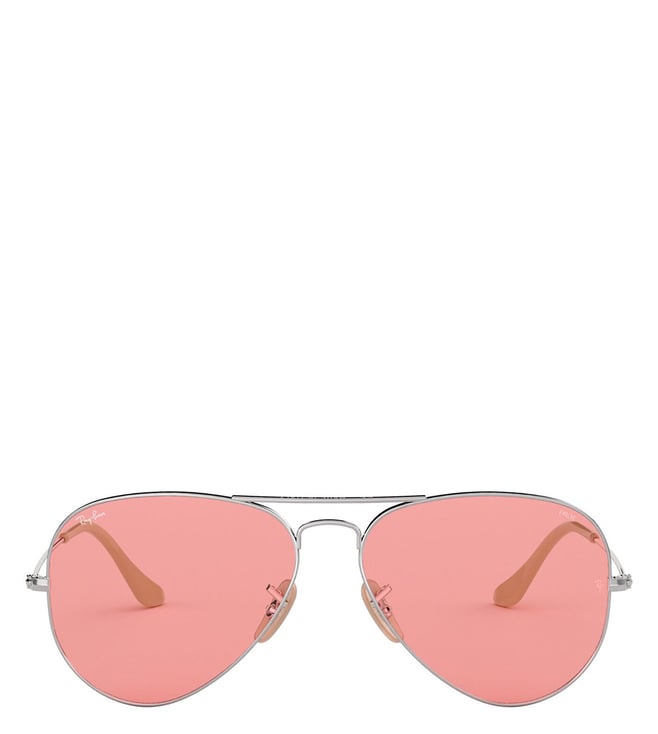 Shop online for Ray-Ban RB3025 Evolve Medium (Size-58) Silver Brown Pink  9065/V7 Unisex Glass Sunglasses