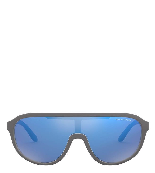 Buy Armani Exchange Blue Geometric Sport Shield Sunglasses for Men Online @  Tata CLiQ Luxury