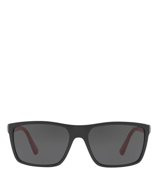 Polo Ralph Lauren Shiny Black Sunglasses | Glasses.com® | Free Shipping