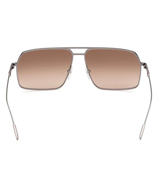 Buy Ermenegildo Zegna Brown Aviator Sunglasses For Men Online Tata Cliq Luxury