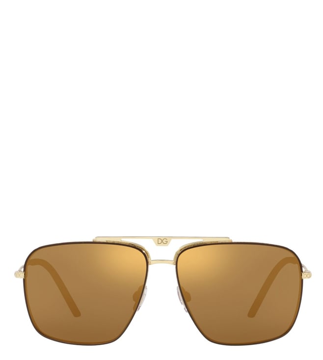 Buy Dolce & Gabbana Gold Smart Aviator Sunglasses for Men Online @ Tata  CLiQ Luxury