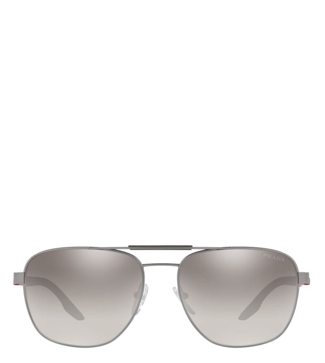 Prada Polarized Grey Gradient Navigator Men's Sunglasses PR 63XS 5AV09G 61  - Walmart.com