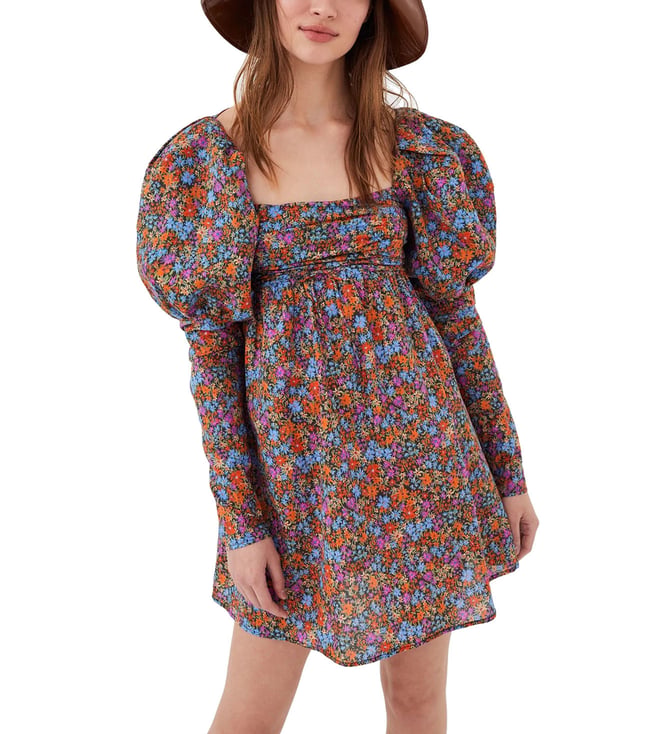 Buy For Love & Lemons Multi BRITTANY Floral Print Mini Dress for Women  Online @ Tata CLiQ Luxury