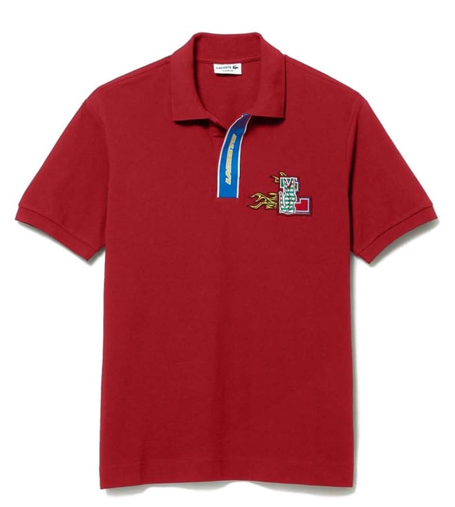 Lacoste Red Classic Fit Polo TShirt