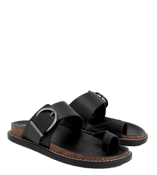 Buy Charles & Keith Black Crossover Ankle Strap Sandals for Women Online @  Tata CLiQ Luxury