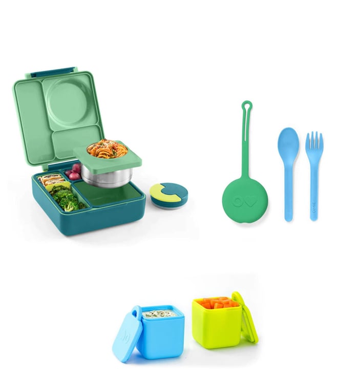 OmieBox OmiePod Kids Utensils Set with Case - 2 Piece Plastic