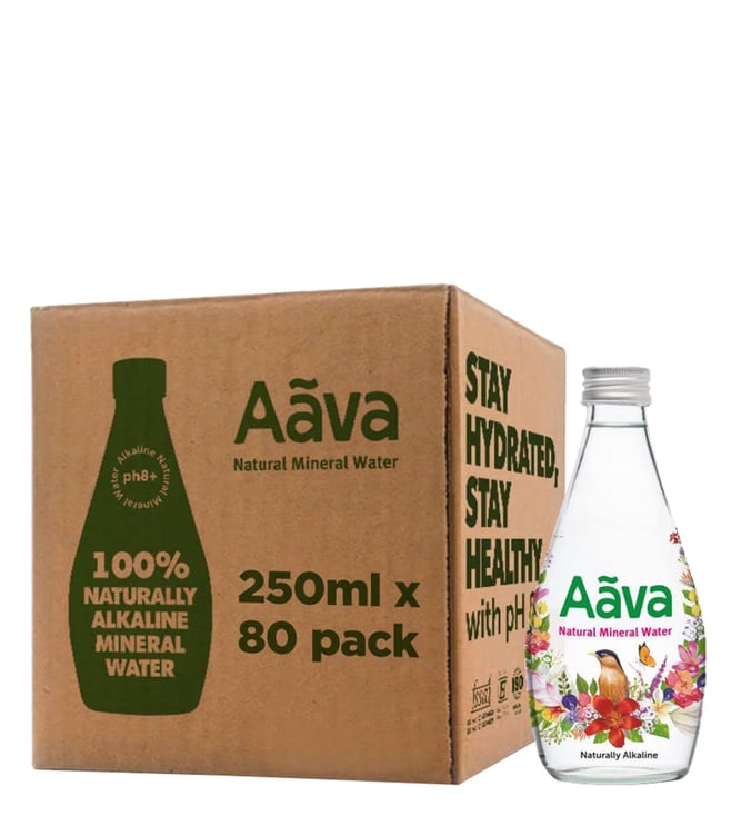 Aava Alkaline Natural Mineral Water 250 mL Glass Bottle