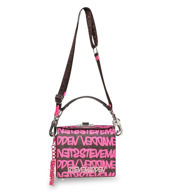 Steve Madden Bdaylinc transparent weekend bag in candy pink