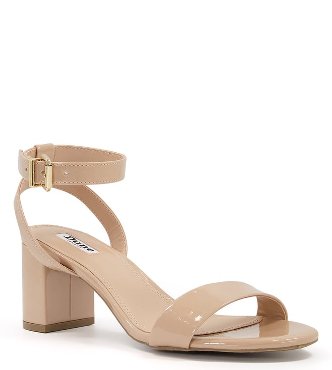 Nude low heel discount sandals