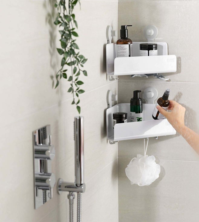 Buy Joseph Joseph White Plastic Corner Shower Shelf Online Tata CLiQ