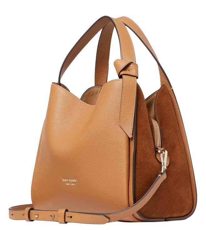 Buy Kate Spade Bungalow Knott Pebbled & Suede Hobo Bag for Women Online