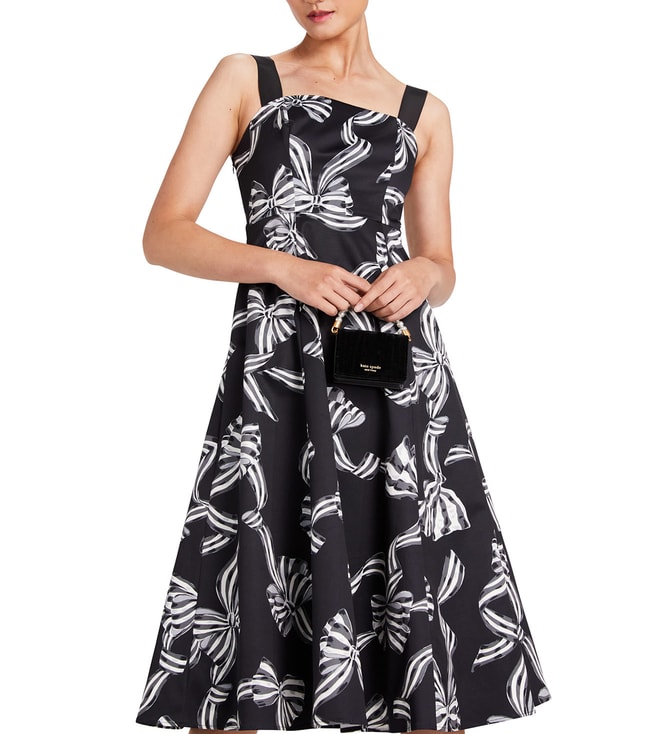 Buy Kate Spade Black Bow-Tiful Printed Regular Fit Dress for Women Online @  Tata CLiQ Luxury