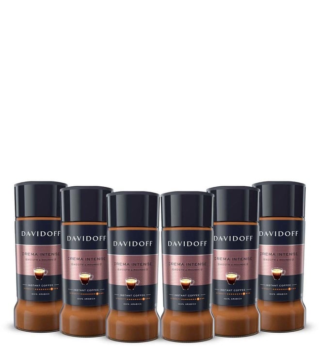 Buy Davidoff Crema Intense Instant Coffee, 90 g Bottle, Pack of 6