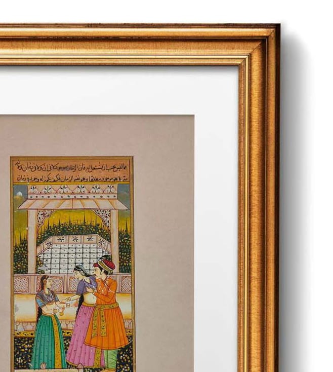 Buy Shree Sharda Arts Multicolor Mughal Emperor Jahangir Wall Painting ...