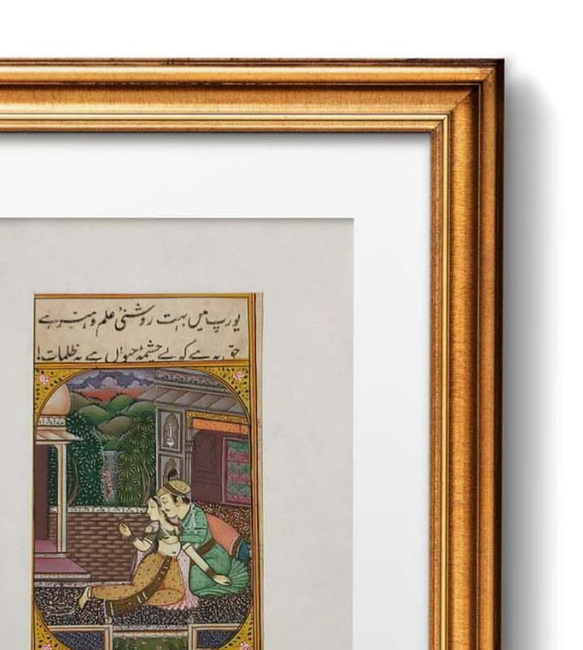 Buy Shree Sharda Arts Multicolor Mughal Emperor Jahangir Wall Painting ...