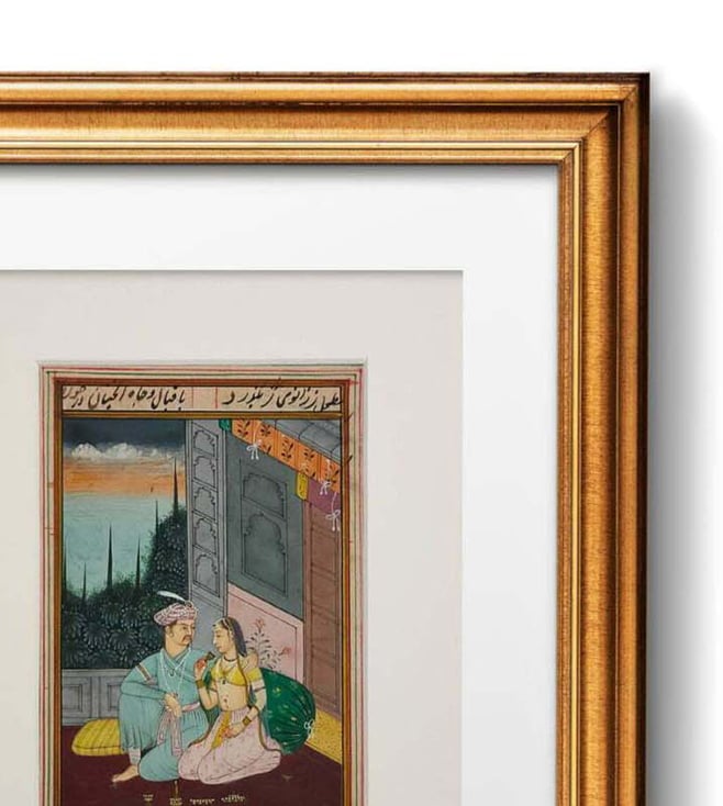 Buy Shree Sharda Arts Multicolor Mughal Emperor Jahangir Wall Painting ...