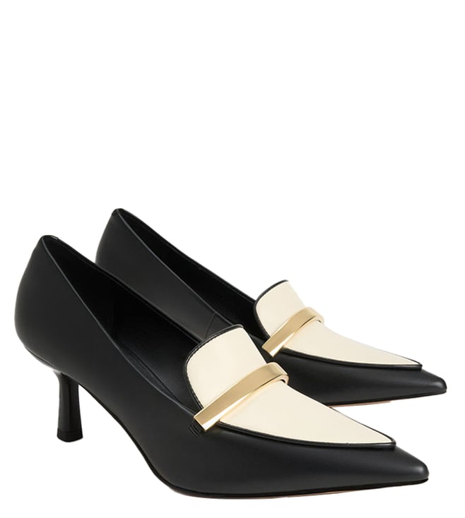 Charles & Keith Metallic Accent Slingback Court Shoes