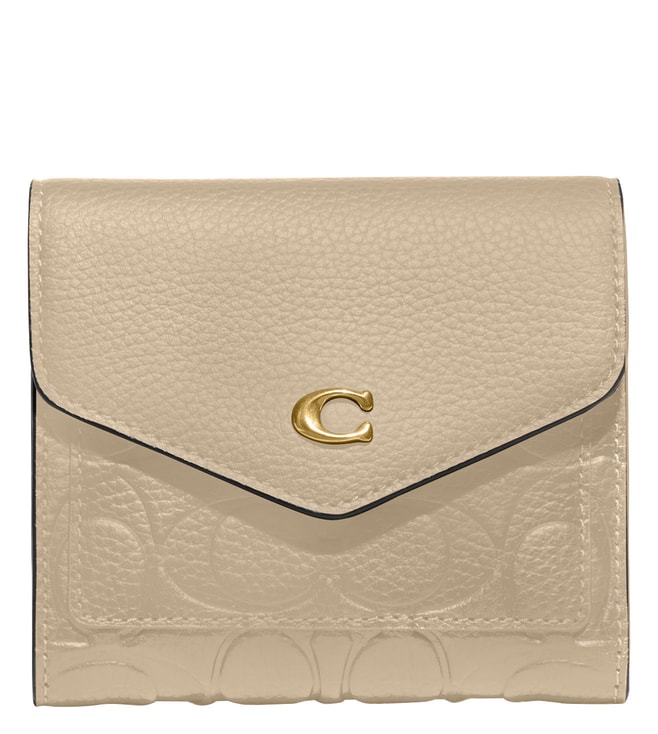 Buy Coach Ivory WYN Signature Small Tri-Fold Wallet for Women Online @ Tata  CLiQ Luxury