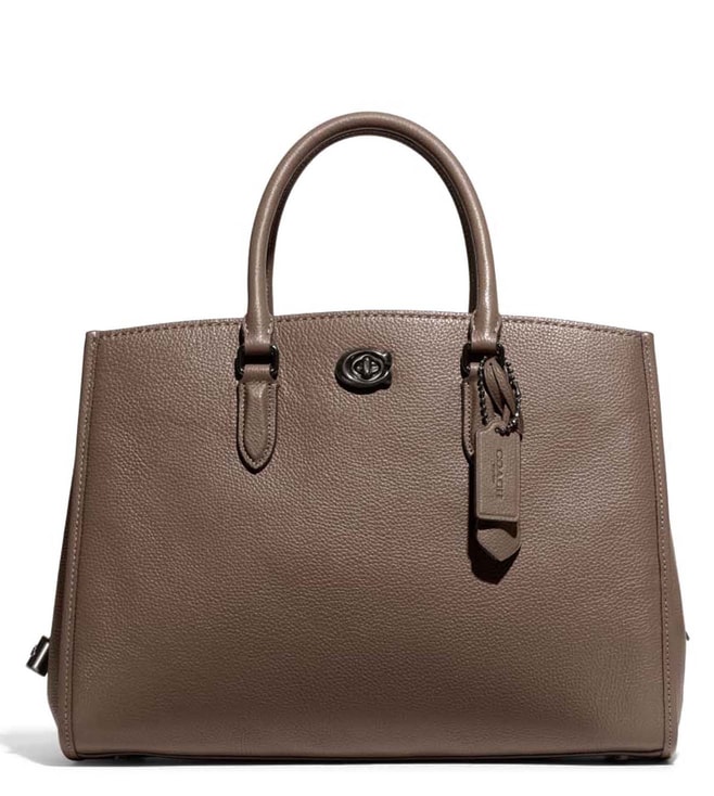 Coach Brown/Beige Signature Canvas and Leather Darcie Carryall Bag Coach |  TLC