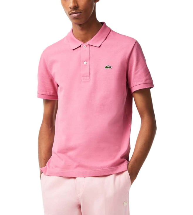 dommer nyt år overførsel Buy Lacoste Pink Slim Fit Polo T-Shirt for Men Online @ Tata CLiQ Luxury