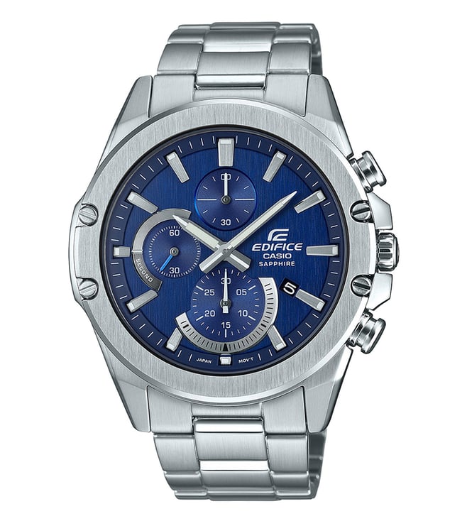 Casio Edifice Men Blue Chronograph Watch ED581 Edifice Casio Sapphire