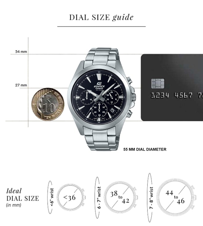 Buy Casio Edifice EFV-630D-1AVUDF EFV-630 Series Chronograph Watch for ...