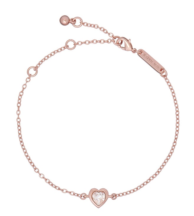 Amazon.com: Swarovski Infinity Heart Women's Bangle Bracelet with a Rose- Gold Tone Plated Bangle, Clear Swarovski Crystals and Lobster Clasp :  Clothing, Shoes & Jewelry