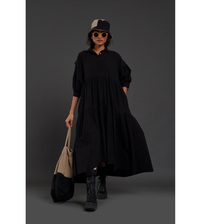 Buy Mati Black Tiered Shirt Dress for Women Online @ Tata CLiQ Luxury