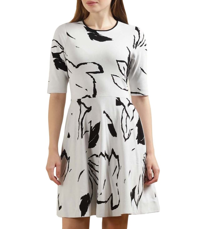 ted baker dresses black and white LOISSS